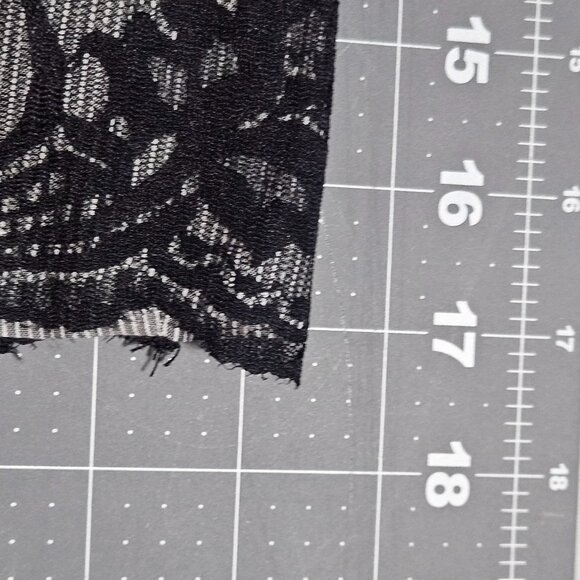 Whimsical Goth Victorian Preppy B W Striped Skirt Lace Hem Tie Waist Retro - Picture 7 of 12